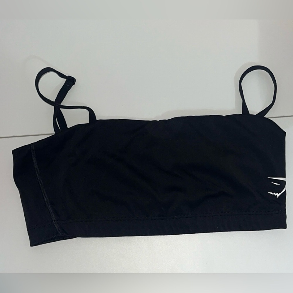 Gymshark Black bandeau Sports Bra